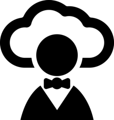 Cloud Computing User Stencil Svg Design File, Free Vectors File